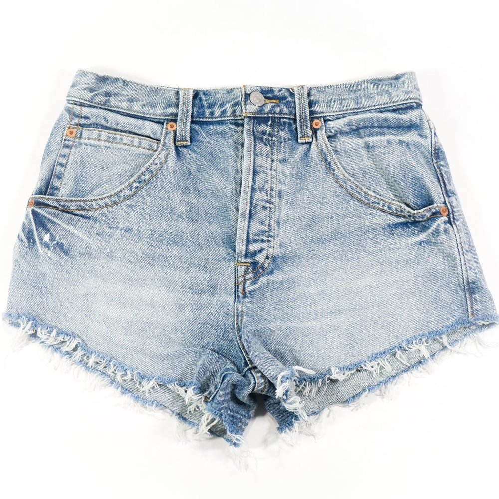 Free People We The Free High Rise Denim Shorts in Medium Wash Size 28